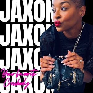 Motorcycle Biker Jacket Crossbody Clutch in Black